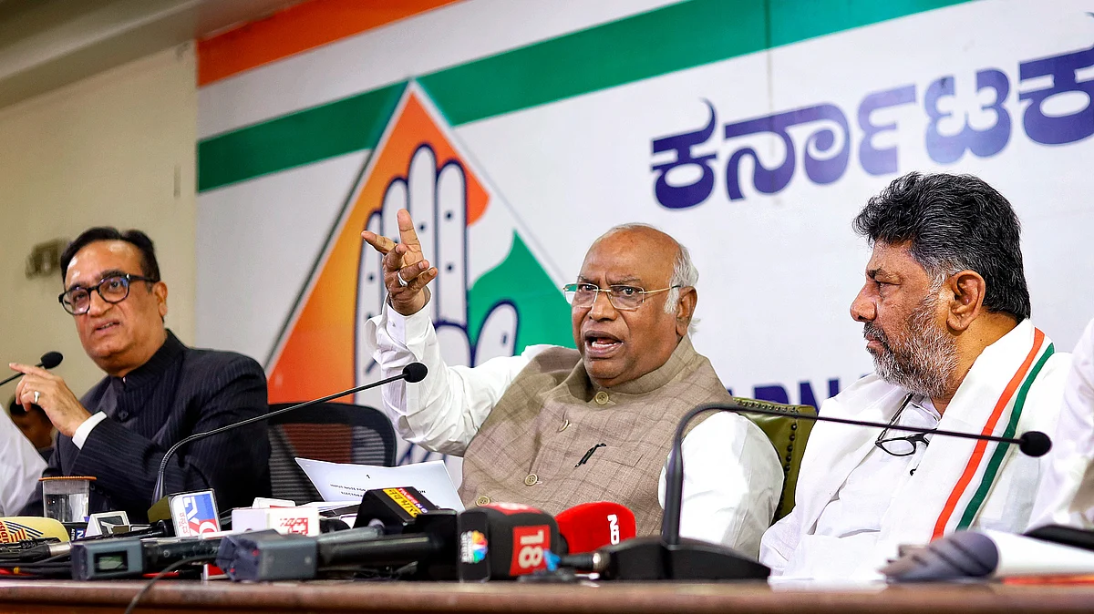 AICC president Mallikarjun Kharge (photo: PTI)