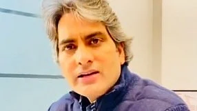 TV journalist Sudhir Chaudhary (photo: @aajtak/X)