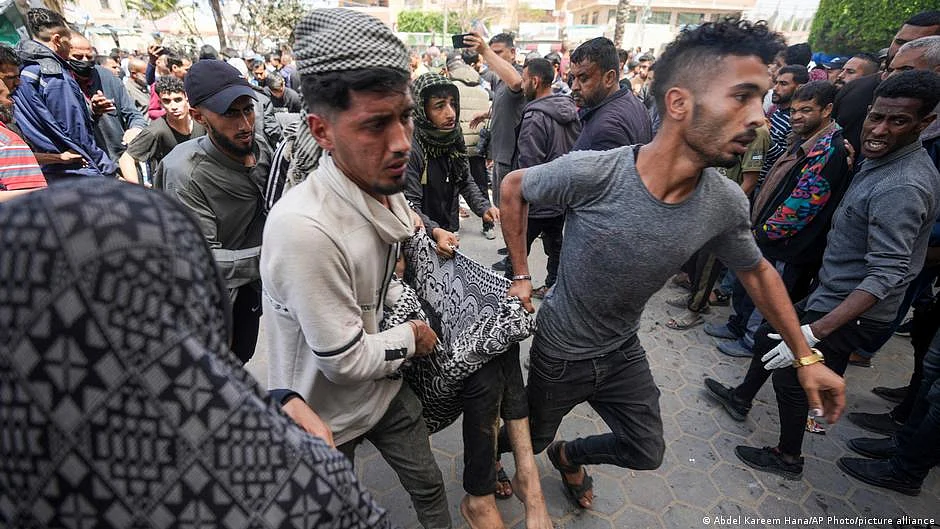 Israeli airstrike hits hospital tent camp in Gaza