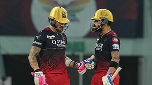 Top guns: Virat Kohli and skipper Faf du Pless again form the cornerstone of their batting line-up. (photo: RCB)