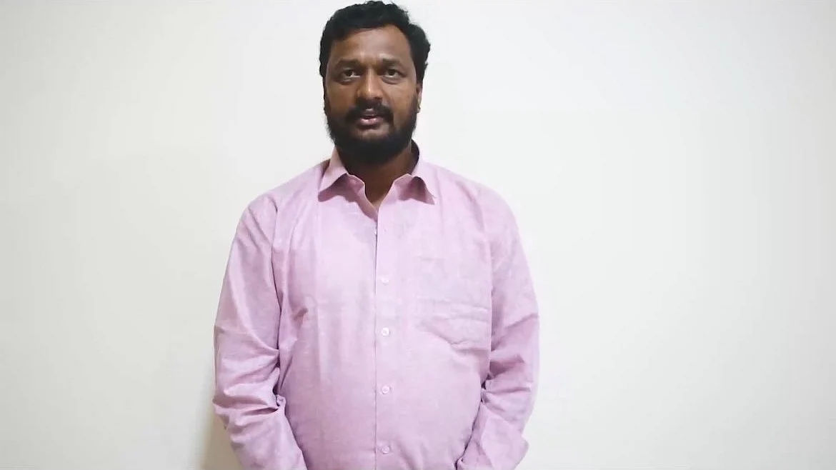 Prajwal Revanna’s former car driver Karthik (photo: @dhanyarajendran/X)