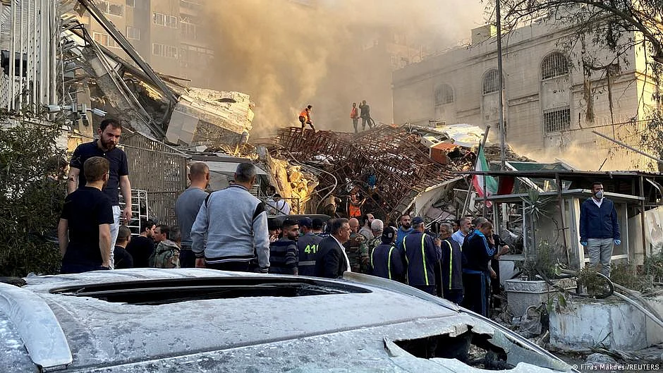 The Iranian Embassy and its surroundings are located in the high-end Mezzeh neighborhood of the Syrian capital. (photo: DW)