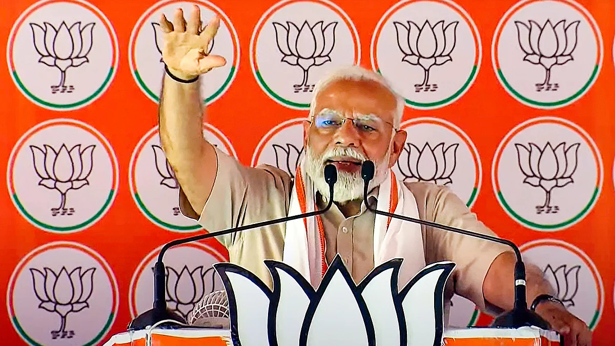 Narendra Modi in Aligarh (photo: PTI)
