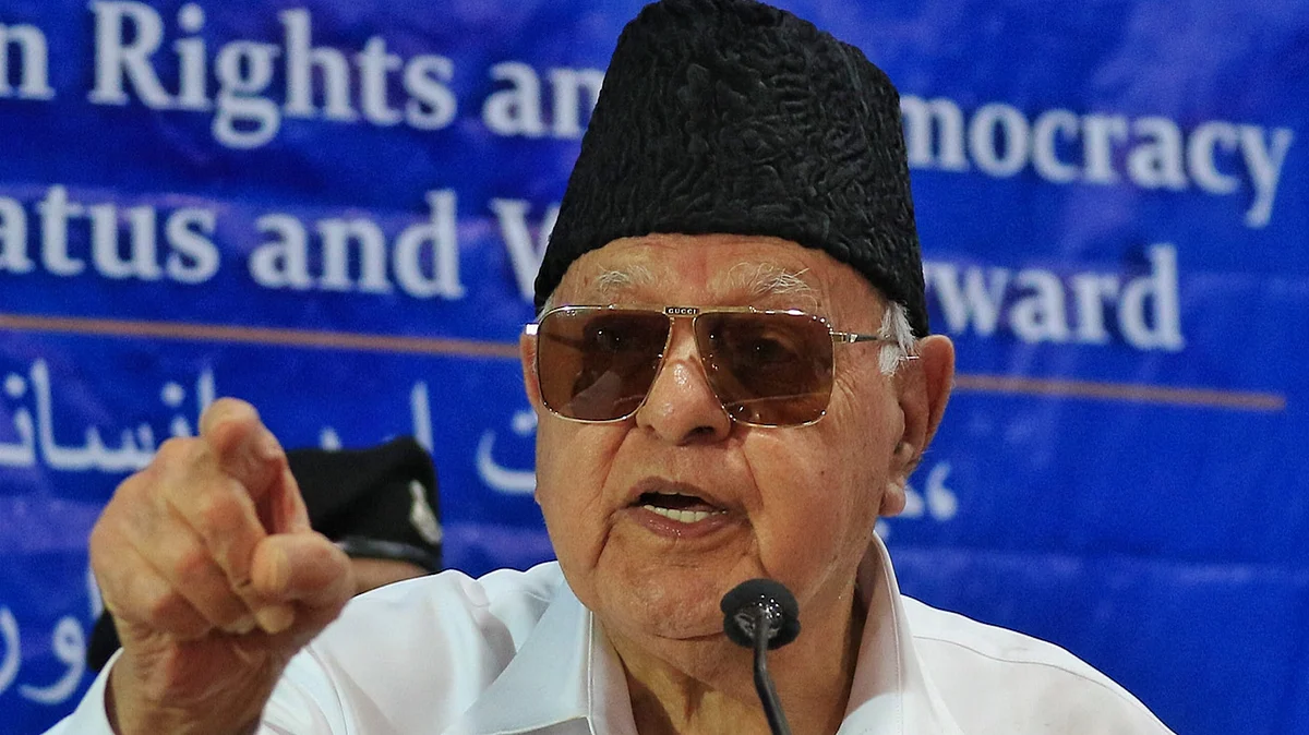 Abdullah (pictured) also said the people of Jammu and Kashmir know what his party stands for after Mehbooba Mufti targeted the National Conference (photo: PTI)