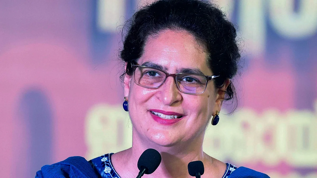 Congress leader Priyanka Gandhi Vadra during an election rally in Kerala on 20 April (photo: PTI)