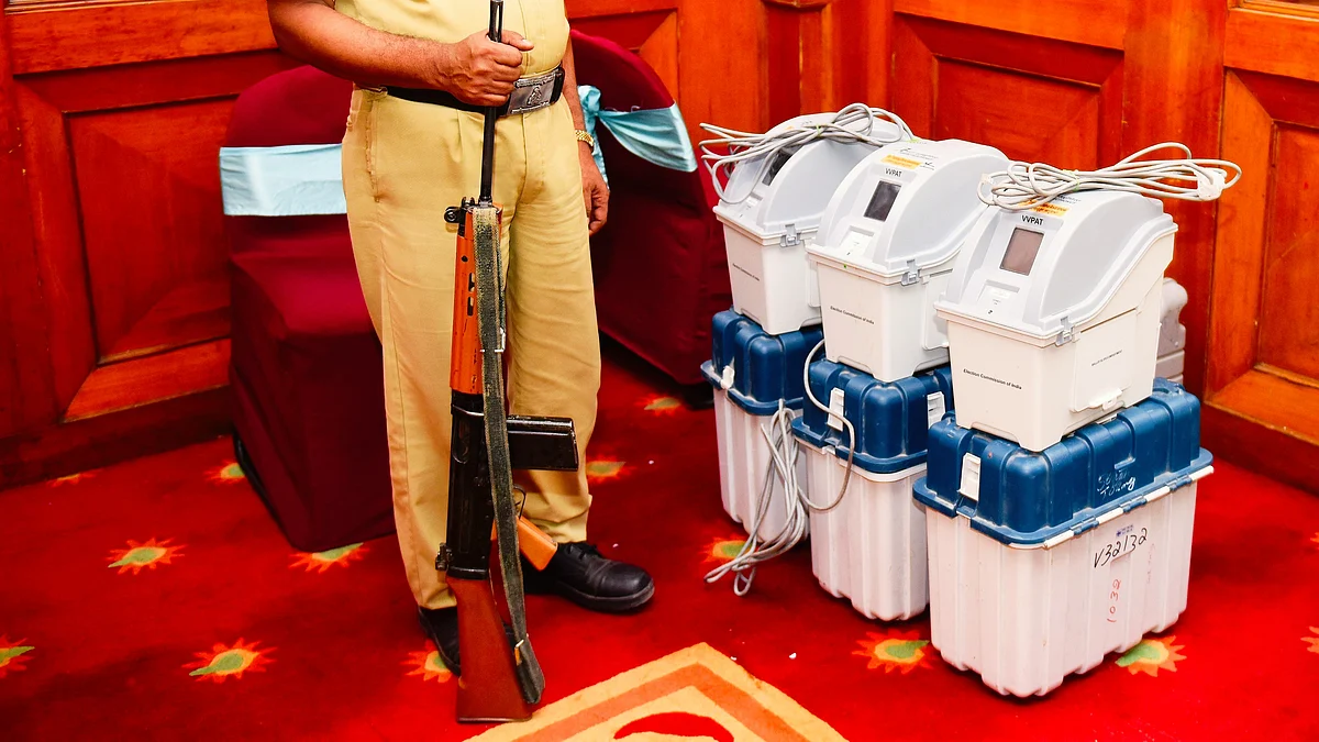 Representative image of VVPAT machines (photo: National Herald archives)