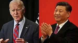 Biden (left) and Xi (right) discussed various bilateral issues such as cooperation on counter narcotics efforts and climate change (photo: IANS)