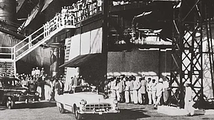 Prime Minister Jawaharlal Nehru at the Tata iron and steel plant, Jamshedpur, 25 November 1950