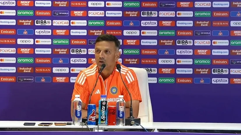 A file photo of Indian cricket coach Rahul Dravid addressing a press conference. (Photo: BCCI)