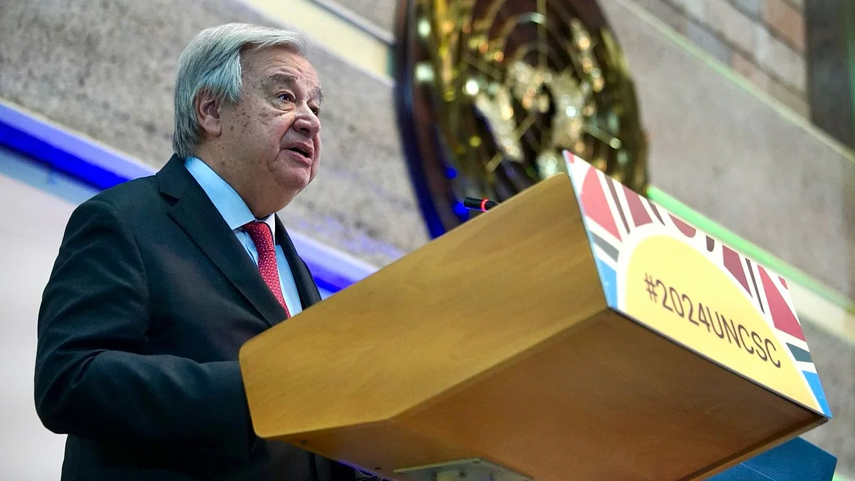 UN Secretary-General Antonio Guterres warns against Israeli military expansion in Rafah, Gaza Strip (photo: @antonioguterres/X)
