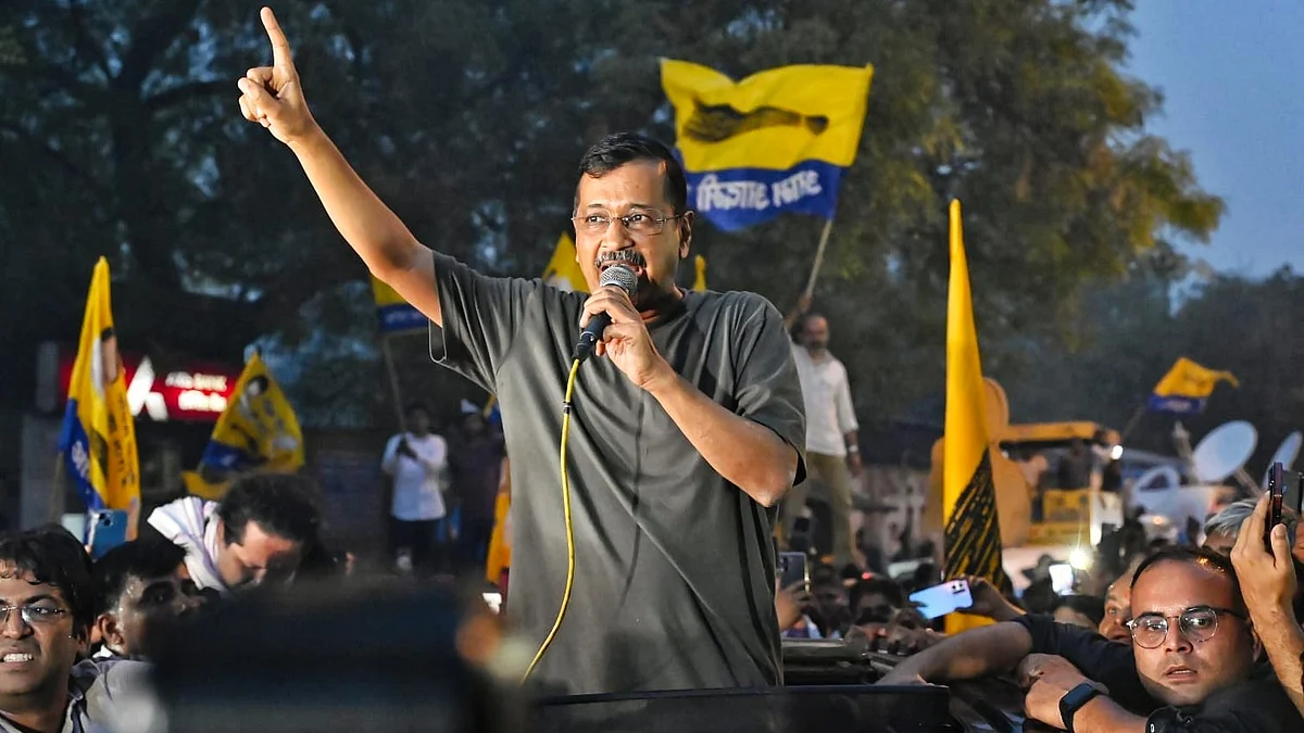 Former Delhi CM Arvind Kejriwal (photo: Vipin/National Herald)