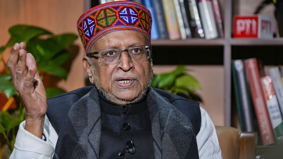 Sushil Kumar Modi during an interview in New Delhi on 1 February (photo: PTI)