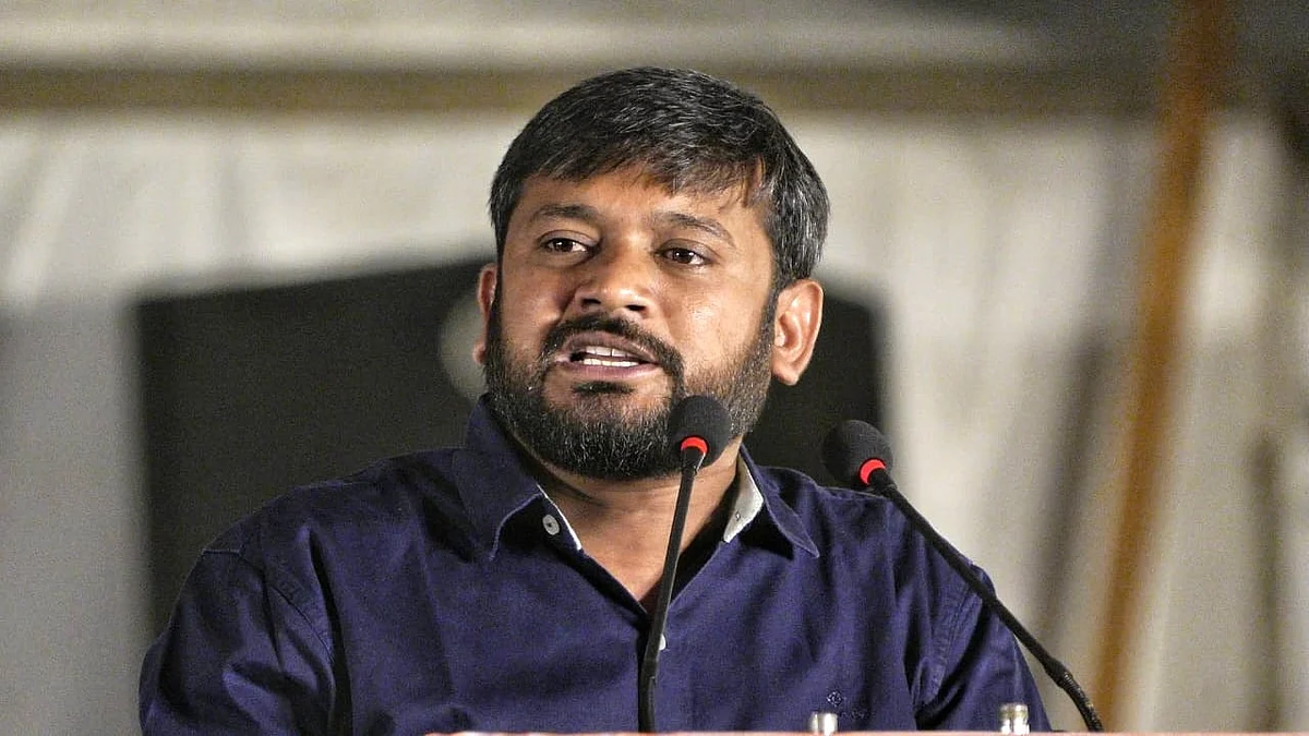 Congress candidate Kanhaiya Kumar derides the assault on him as evidence of BJP rival Manoj Tiwari's desperation at a press conference on 18 May 2024 (photo: Vipin/National Herald)