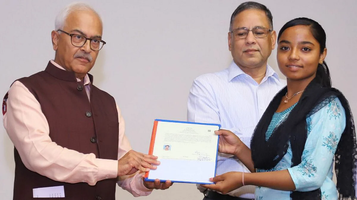 Union home secretary Ajay Kumar Bhalla hands over citizenship certificate