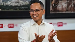 Gaurav Gogoi during an interview in New Delhi on 10 June (photo: PTI)