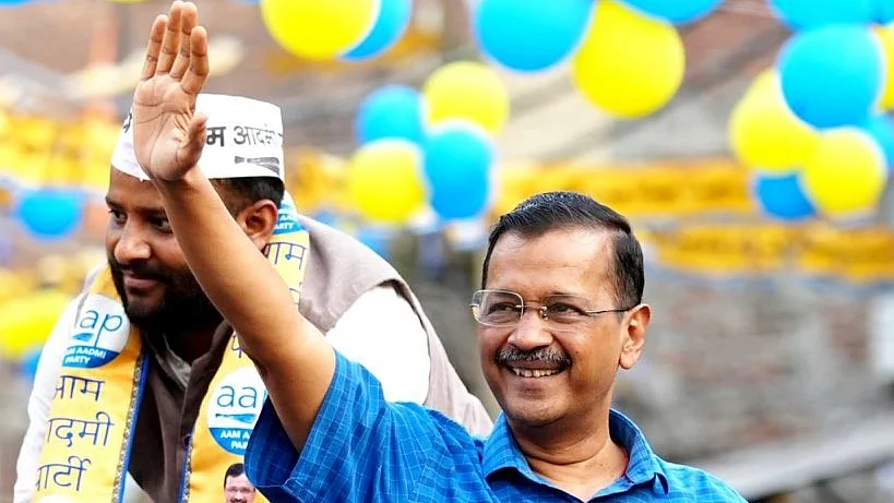 Delhi chief minister Arvind Kejriwal (photo: @ImranHussaain/X)