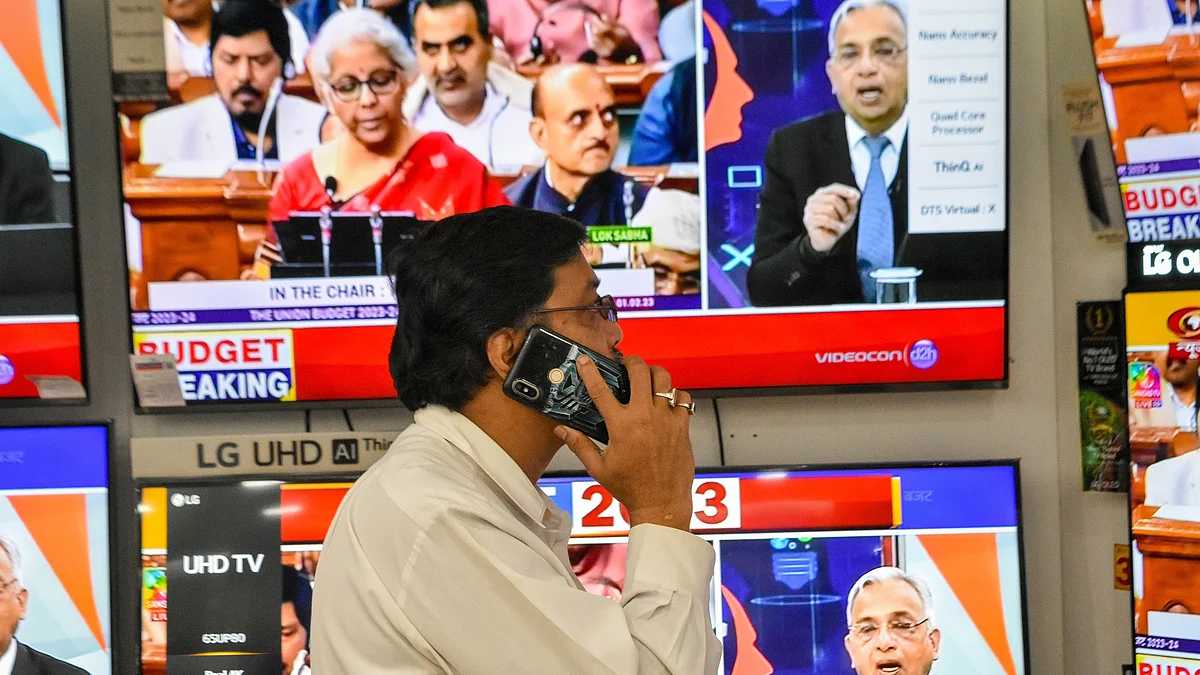 Nirmala Sitharaman presenting the budget (photo: Getty Images)
