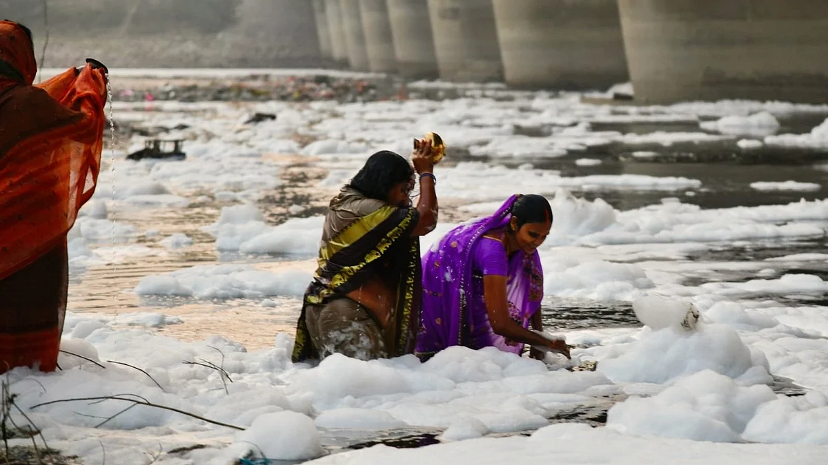 The Yamuna is one of the world's most polluted rivers (file photo)