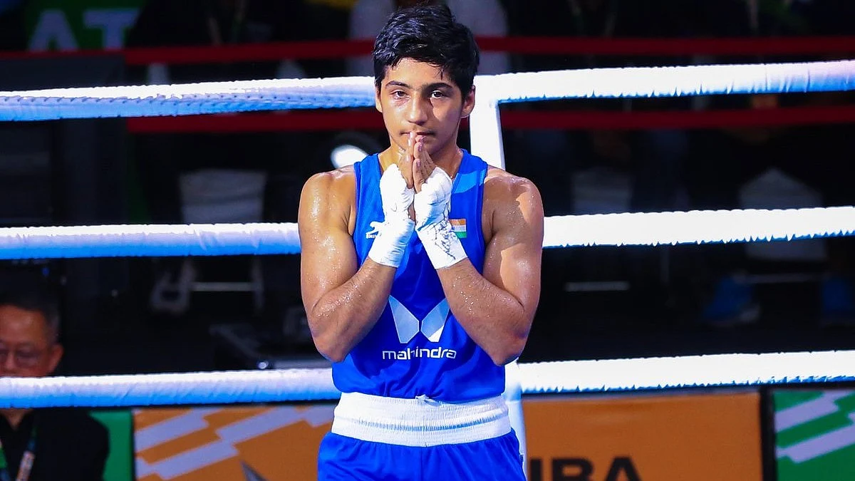 Indian boxer Preeti Pawar (photo: @India_AllSports/X)