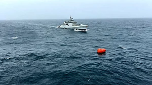 Indian Navy rescues 8 out of 13 Indians onboard capsized vessel off Oman coast