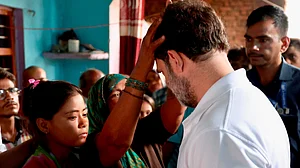 Rahul Gandhi meets families of stampede victims in Hathras