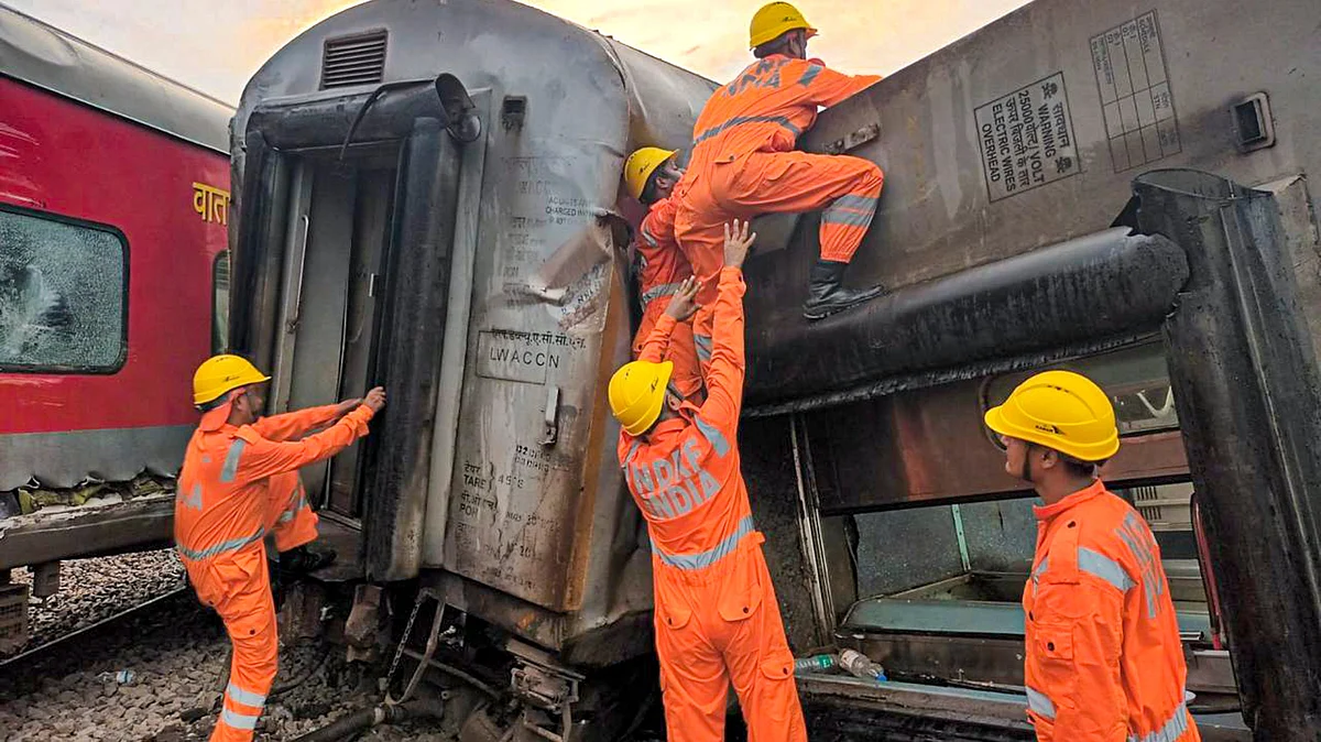 NDRF team conducts rescue operation