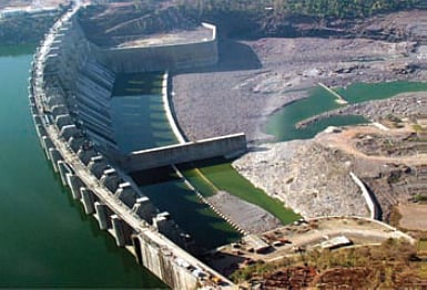 Polavaram dam on the Godavari river