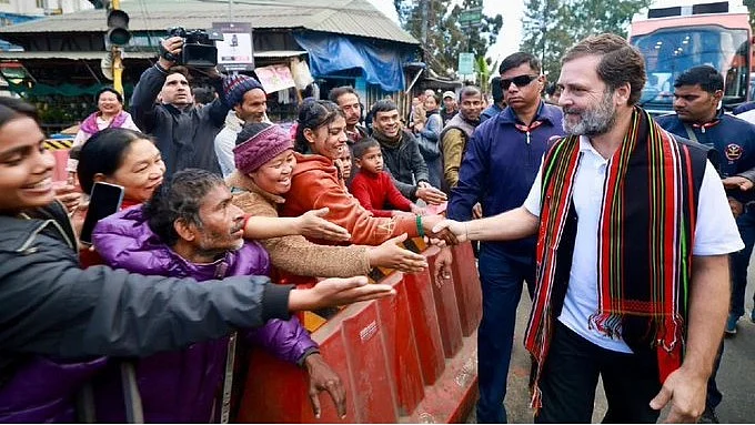 Gandhi visited Manipur in 2023 and also auring BJNY 2024 (photo: @Jairam_Ramesh/X)