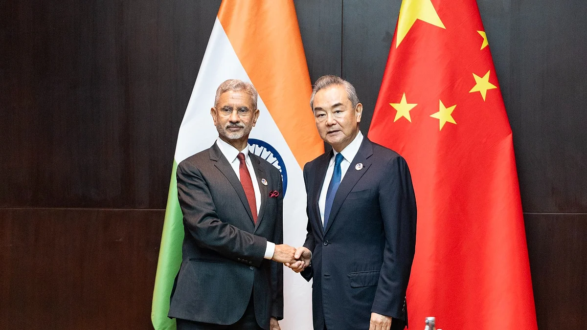 S. Jaishankar met his Chinese counterpart Wang Yi on 25 July (photo: IANS)