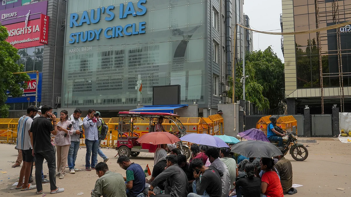 Students protest in New Delhi on 31 July (photo: PTI)