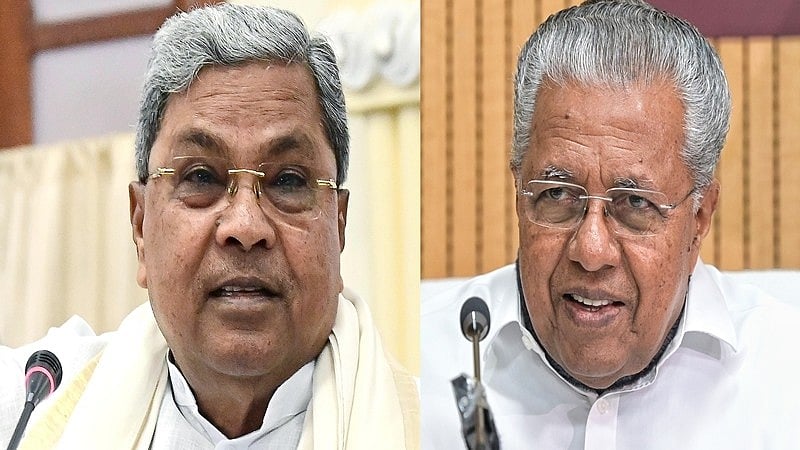 Karnataka CM Siddaramaiah (left) and Pinarayi Vijayan (photo: IANS)