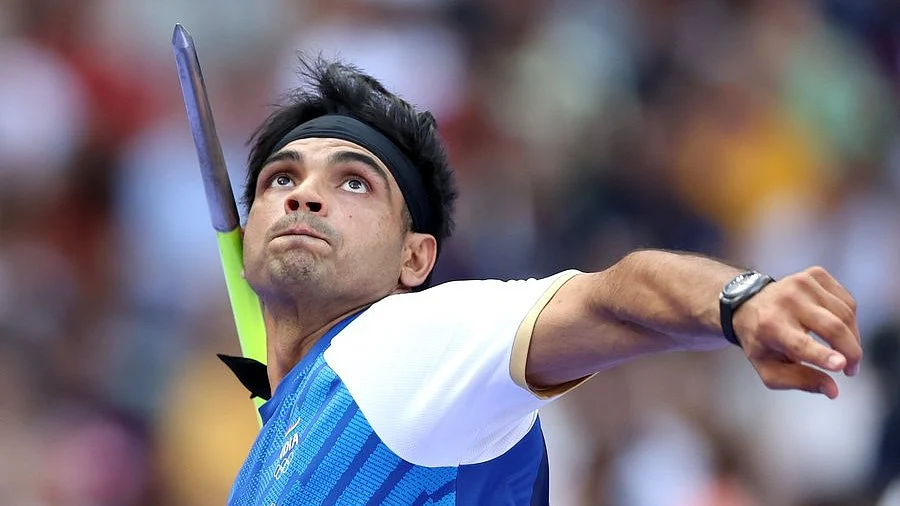 Neeraj Chopra's 89.34m javelin throw is the new season's best (photo: @Olympics/X)