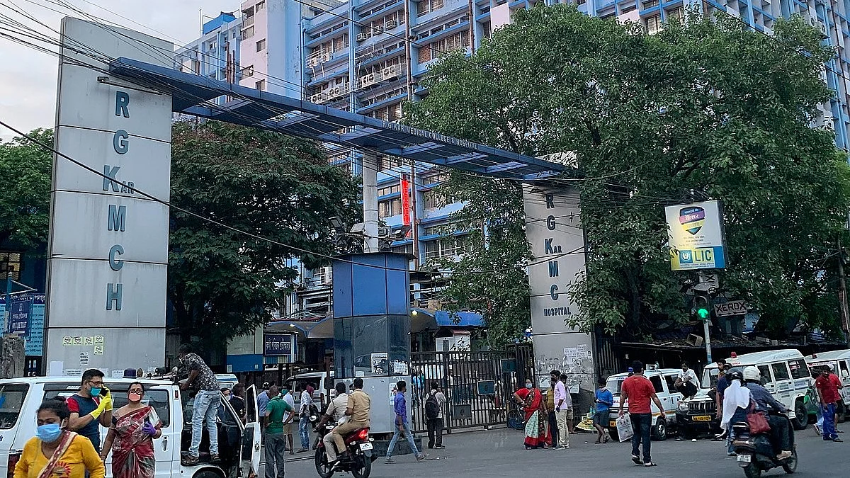 RG Kar Medical College and Hospital  in Kolkata (photo: @Sohom03/X)