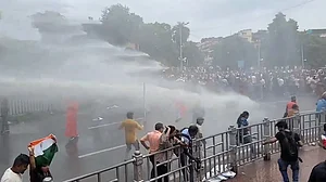 Nabanna Abhijan: A mess of water cannons, tear gas, broken barricades