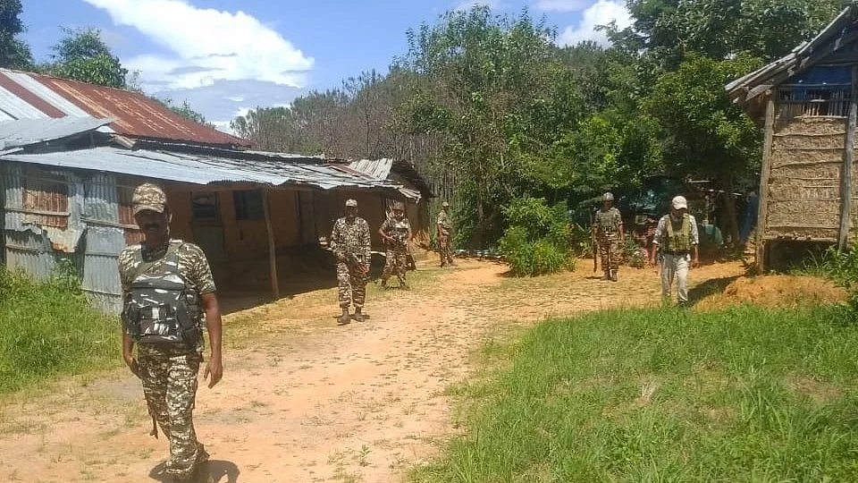Representative image of security forces in Manipur