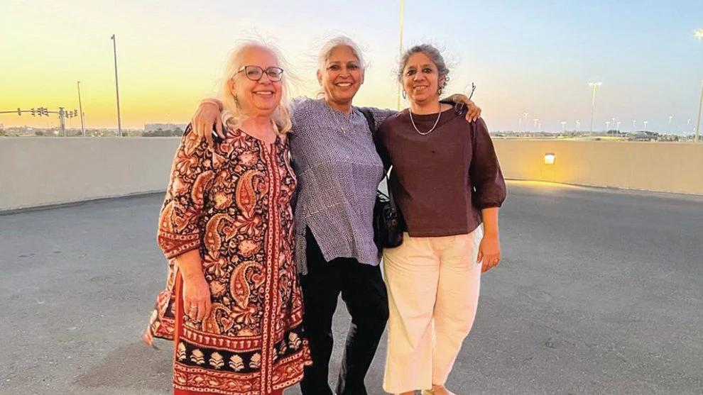 (L-R) Reena Mohan, Bina Paul and Surabhi Sharma, the three curators of the memory project.
