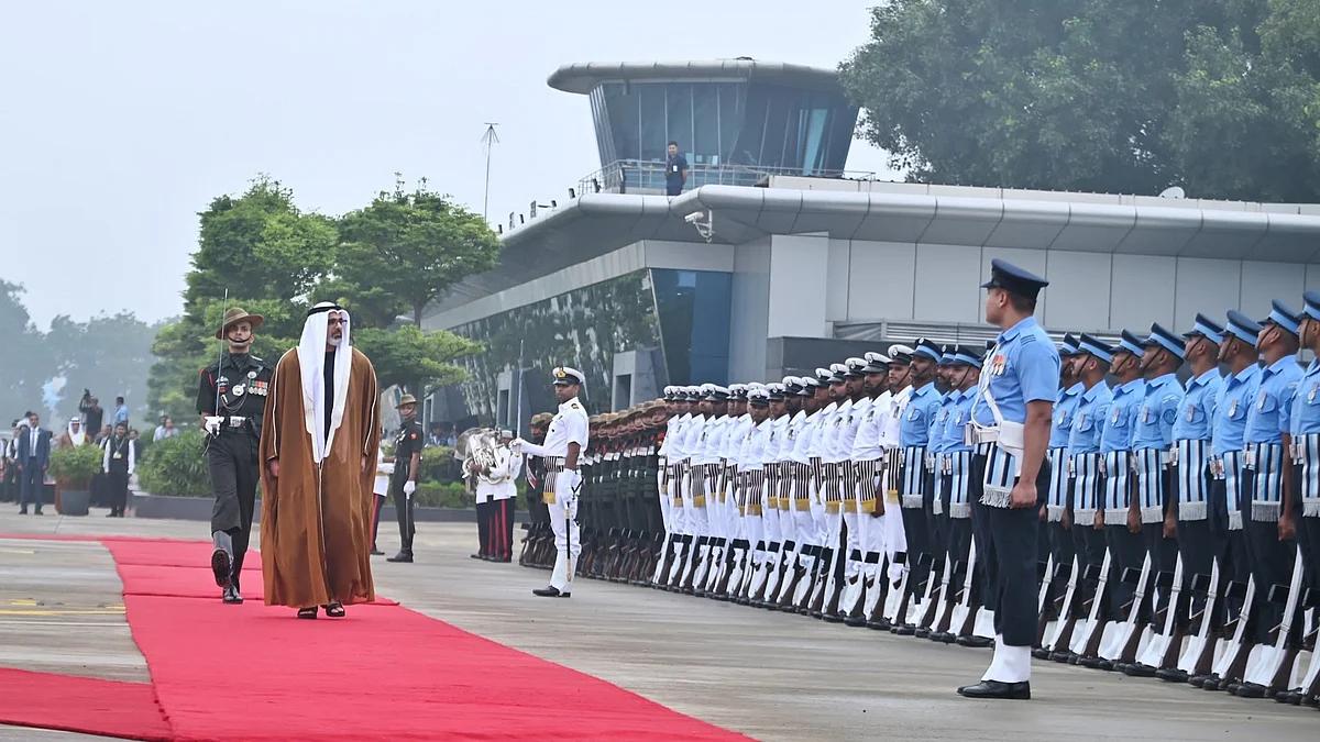 UAE Crown Prince Sheikh Khaled bin Mohamed bin Zayed Al Nahyan in New Delhi, 8 Sept 2024