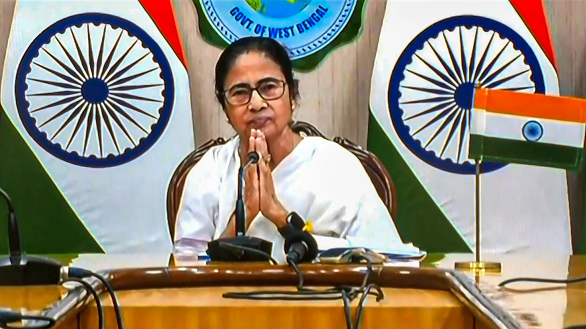 Mamata Banerjee's press conference in Kolkata on 12 September (photo: PTI)