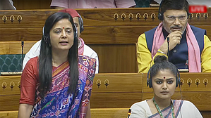 Mahua Moitra in Lok Sabha on 1 July (photo: IANS) 