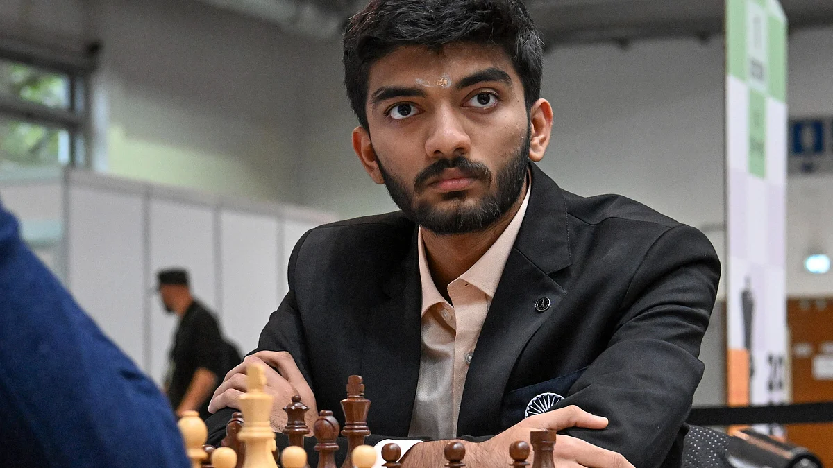 Gukesh D in Budapest on 16 September (photo: PTI)