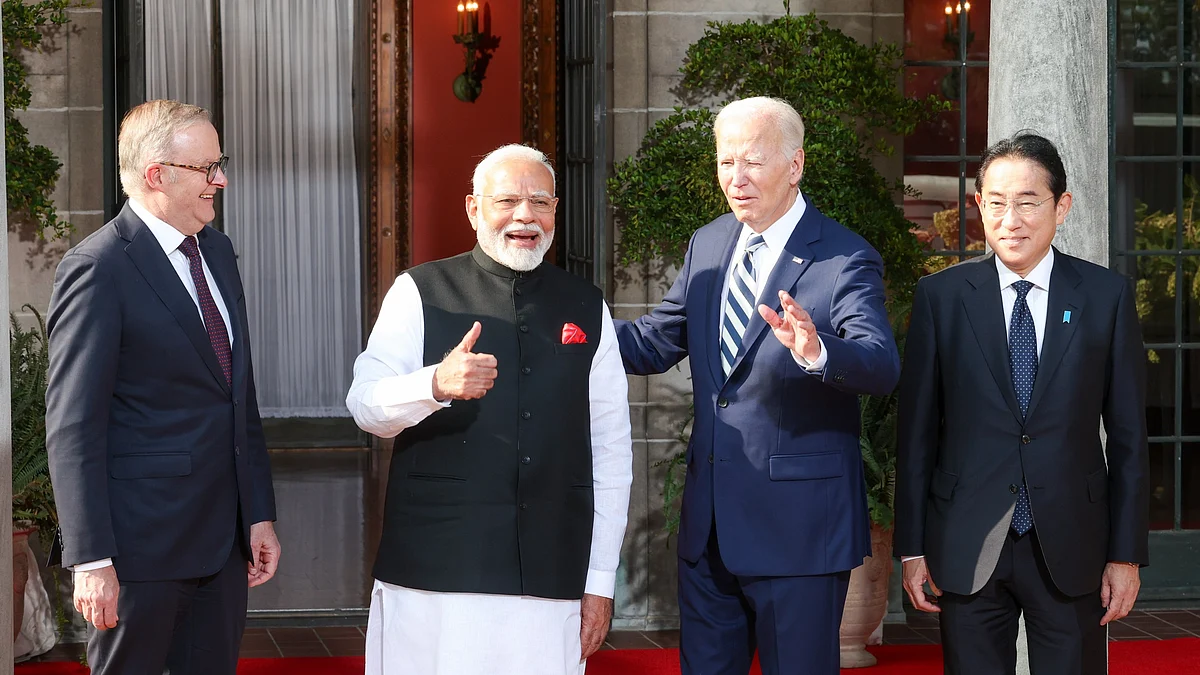 Biden and Modi at Quad Leaders Summit in Delaware, 21 Sept. 2024 