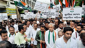 Gujarat Congress stages protest against rape-murder of 6-year-old in Dahod