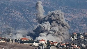 File photo of an Israeli air raid in Lebanon