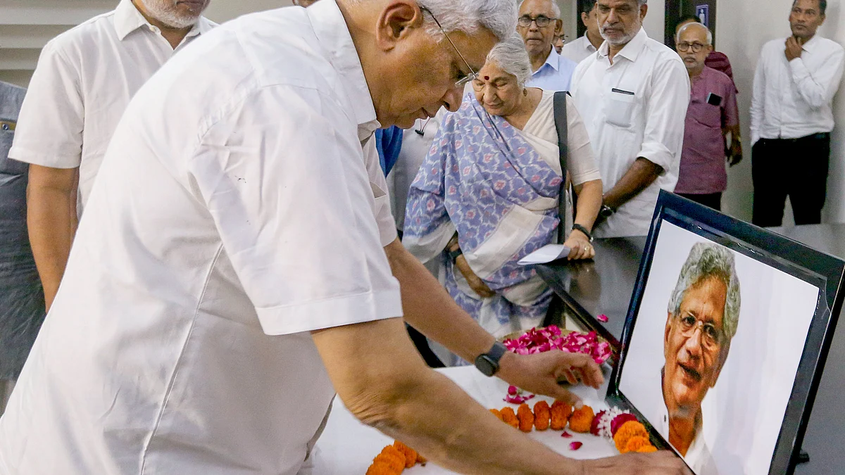 Prakash Karat pays tribute to the departed Sitaram Yechury