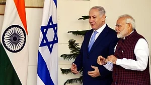 Benjamin Netanyahu and Narendra Modi (file photo)