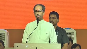 Shiv Sena (UBT) chief Uddhav Thackeray at the Dussehra Rally, Mumbai 2024