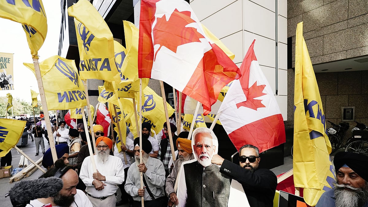 Protestors demonstrate against PM Modi outside Indian consulate in Canada, 2023