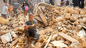 Aftermath of an Israeli airstrike on Beirut that killed at least 22