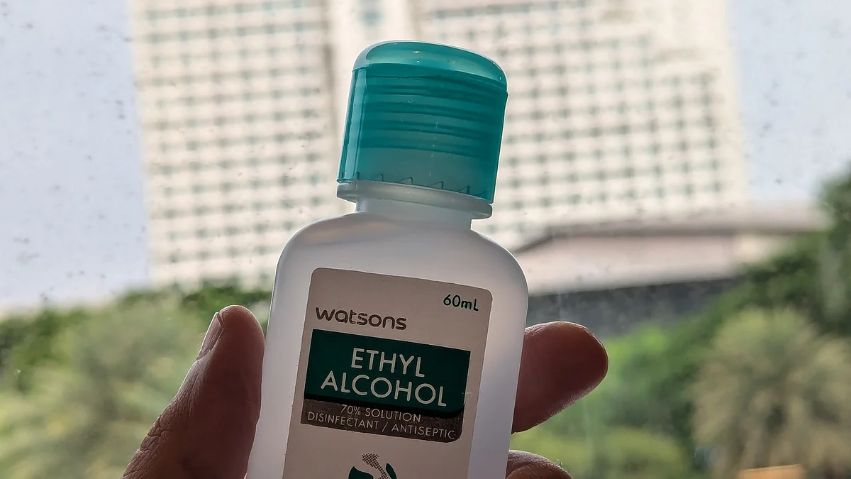 Industrial alcohol, or ethyl alcohol, is used in healthcare and cleaning products (representative image)