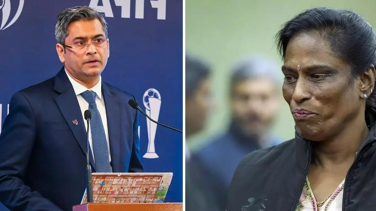 At war: PT Usha (right) and Kalyan Chaubey